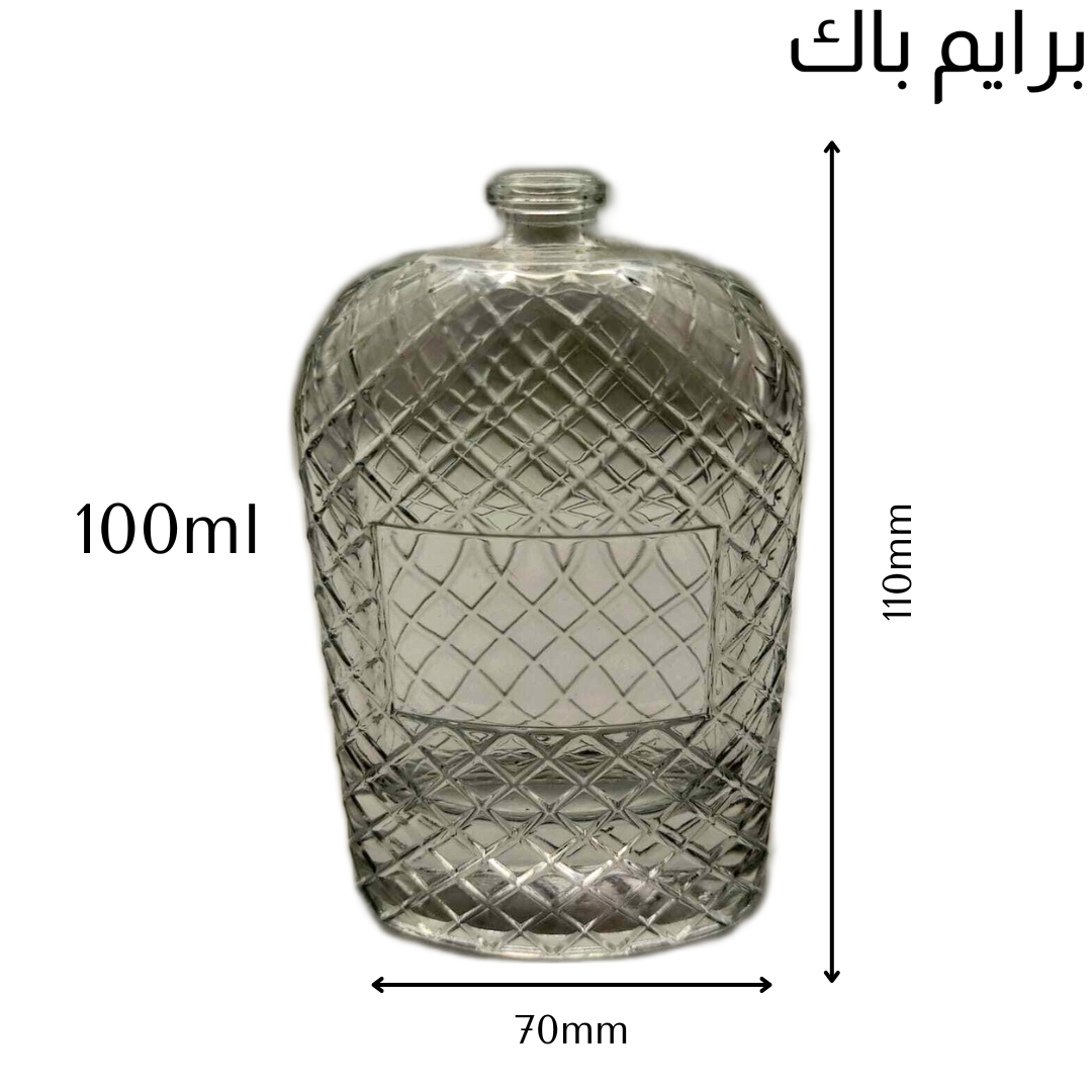 PPB19-100: Amazing Minimal Wide Perfume Bottle 100ml - الصورة 4