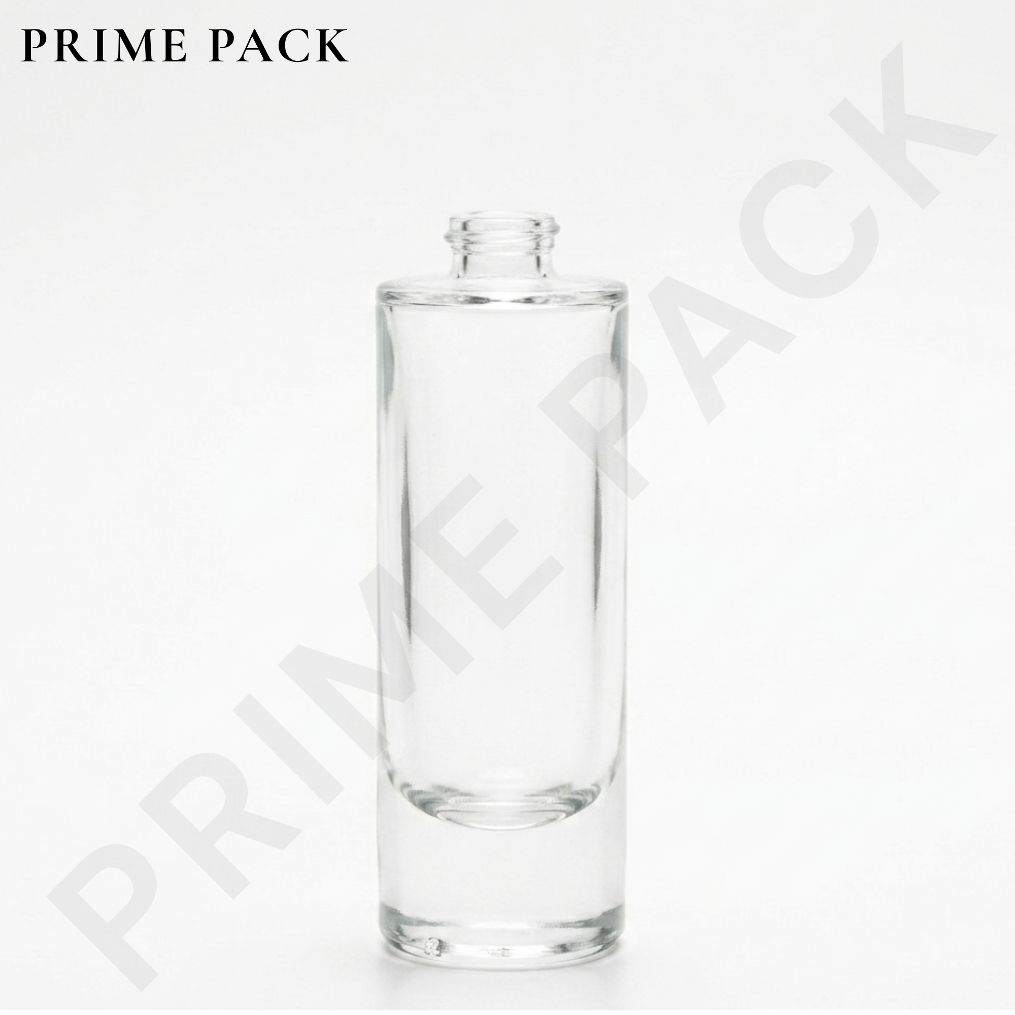 CLEAR GLASS PERFUME BOTTLE – ROUND BOTTLE