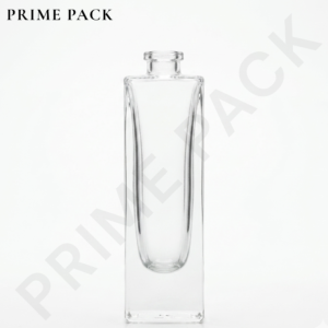 CLEAR GLASS PERFUME BOTTLE – RECTANGULAR BOTTLE