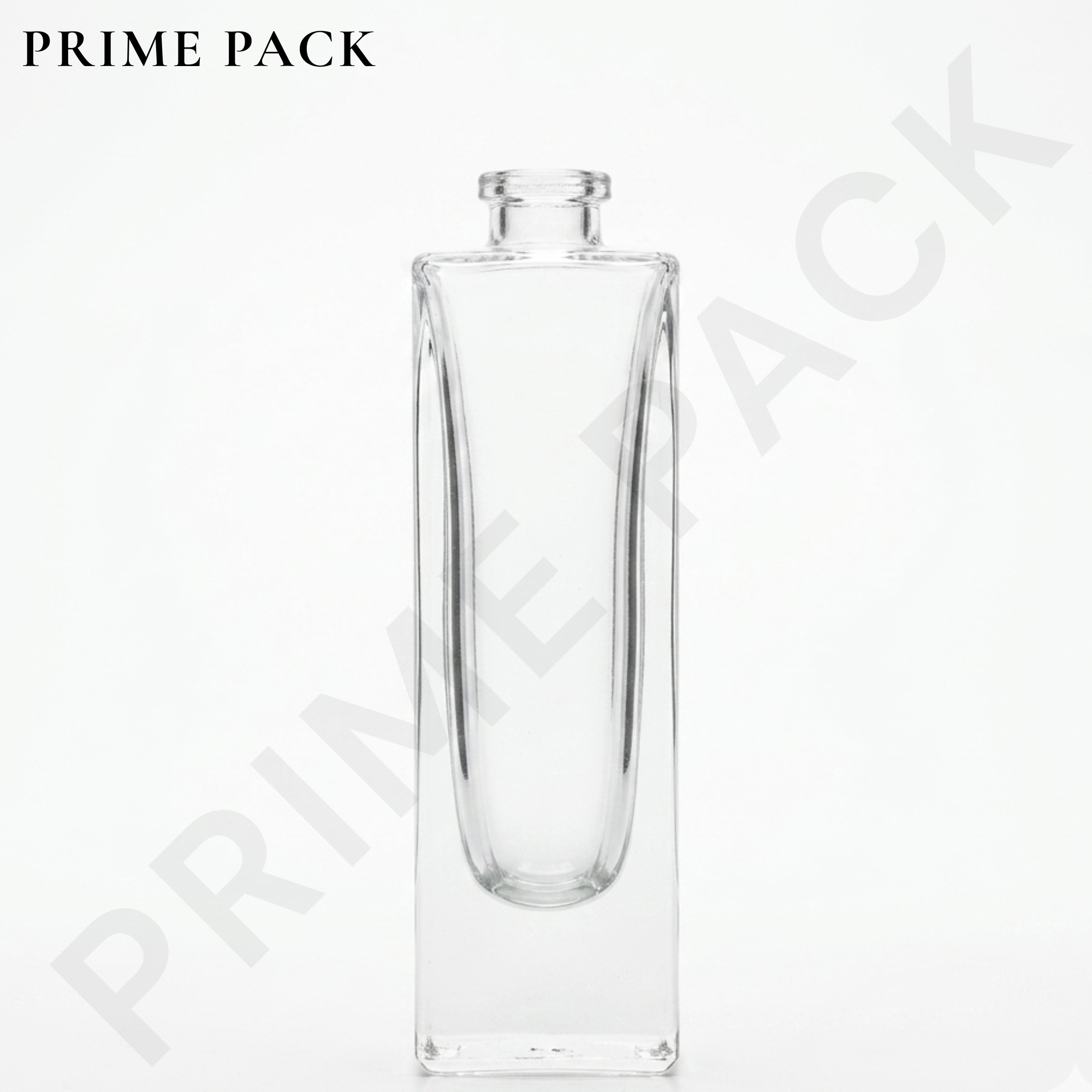 CLEAR GLASS PERFUME BOTTLE – RECTANGULAR BOTTLE