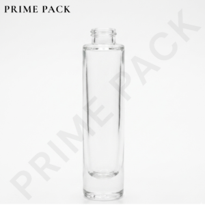 CLEAR GLASS PERFUME BOTTLE – ROUND BOTTLE