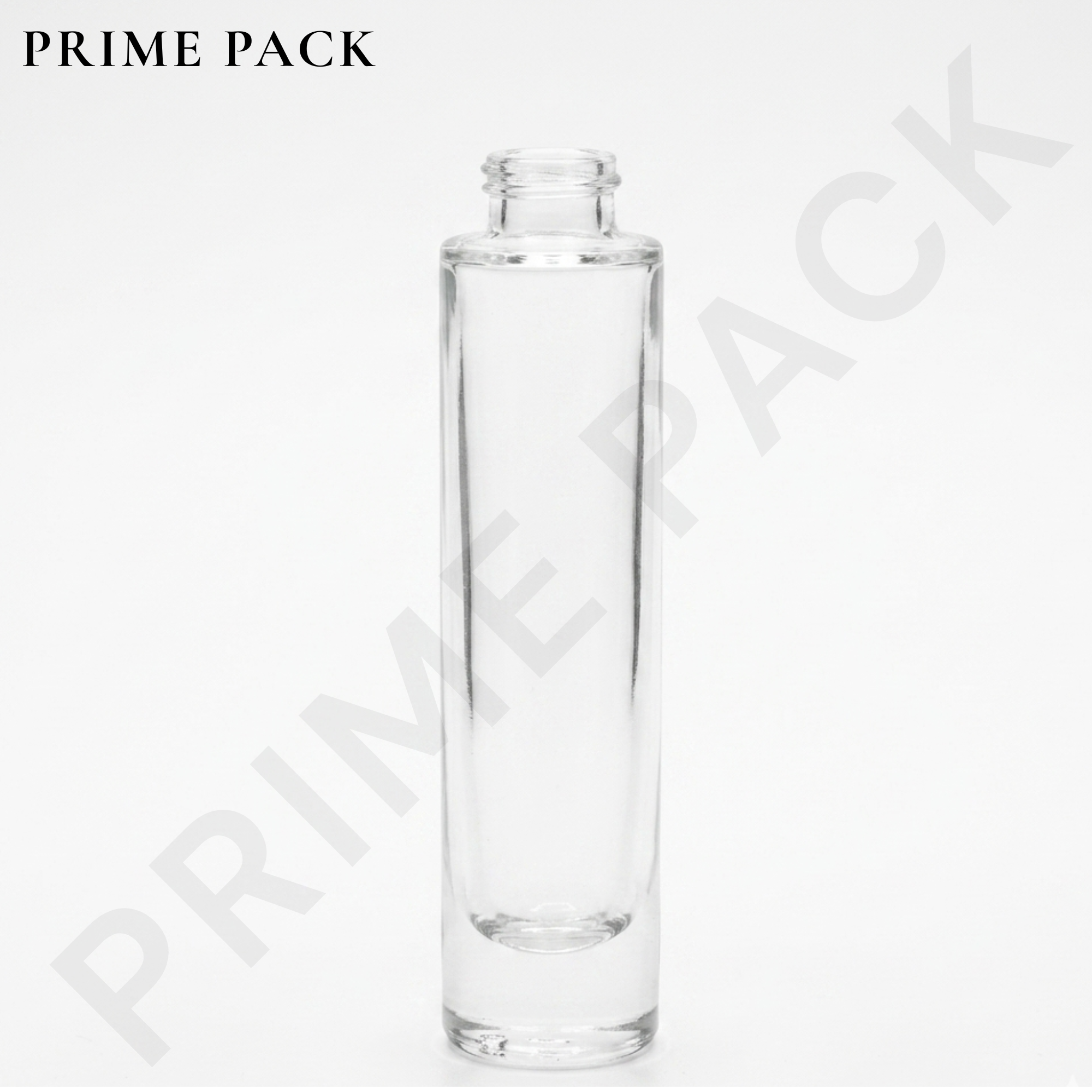 CLEAR GLASS PERFUME BOTTLE – ROUND BOTTLE