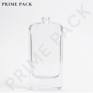 CLEAR GLASS PERFUME BOTTLE – RECTANGULAR BOTTLE