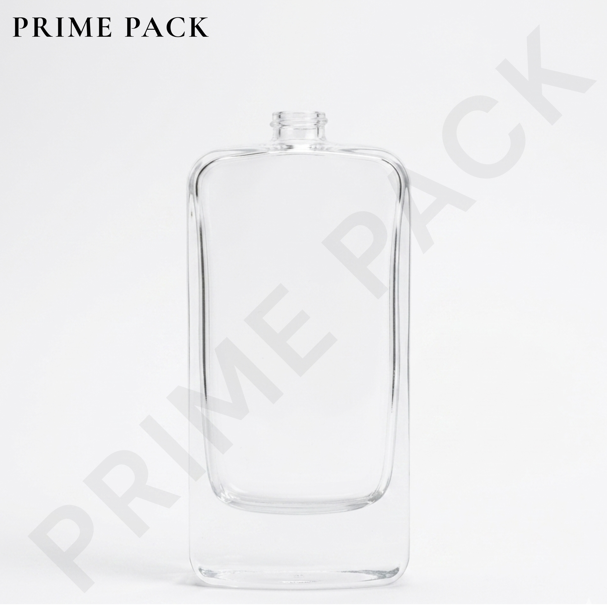 CLEAR GLASS PERFUME BOTTLE – RECTANGULAR BOTTLE