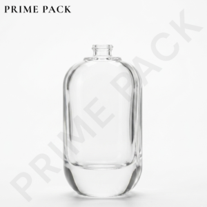CLEAR GLASS PERFUME BOTTLE – ROUNDED BOTTLE