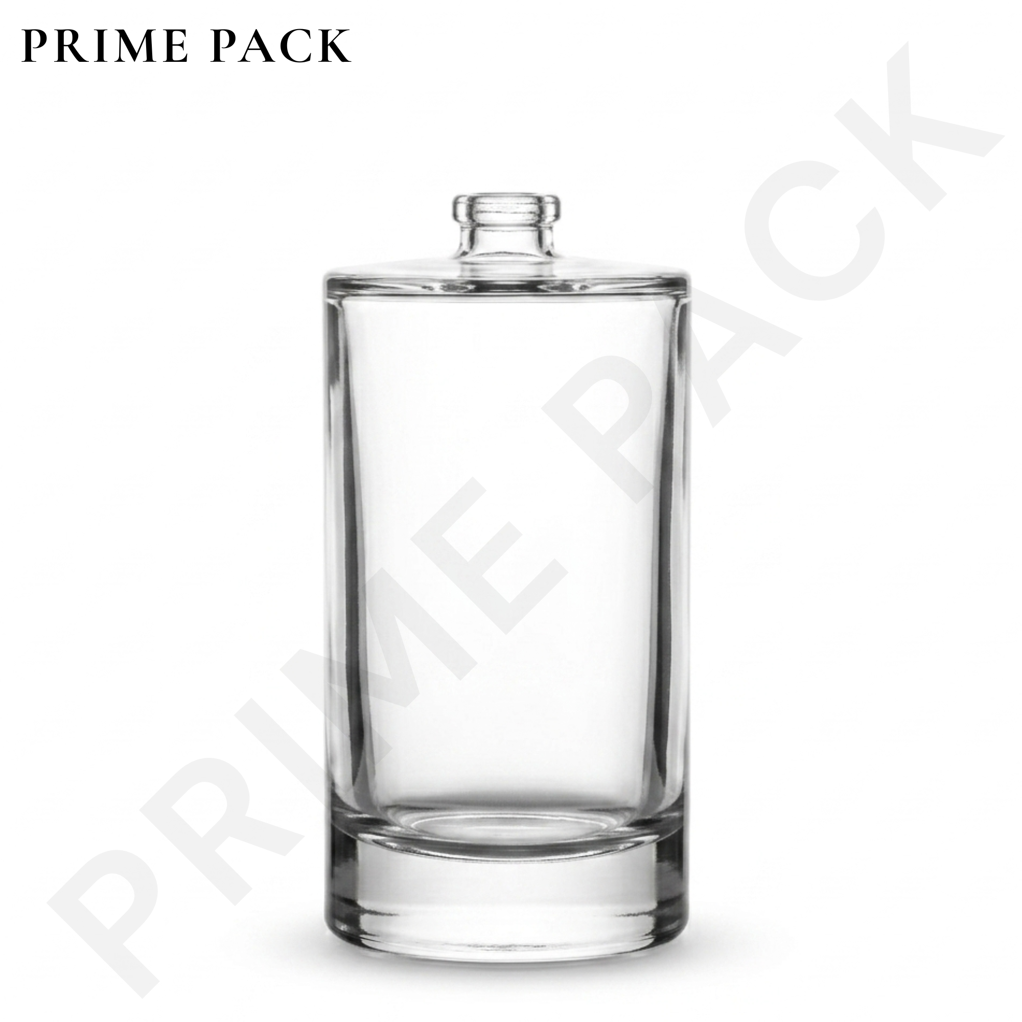 CLEAR GLASS PERFUME BOTTLE – ROUND BOTTLE