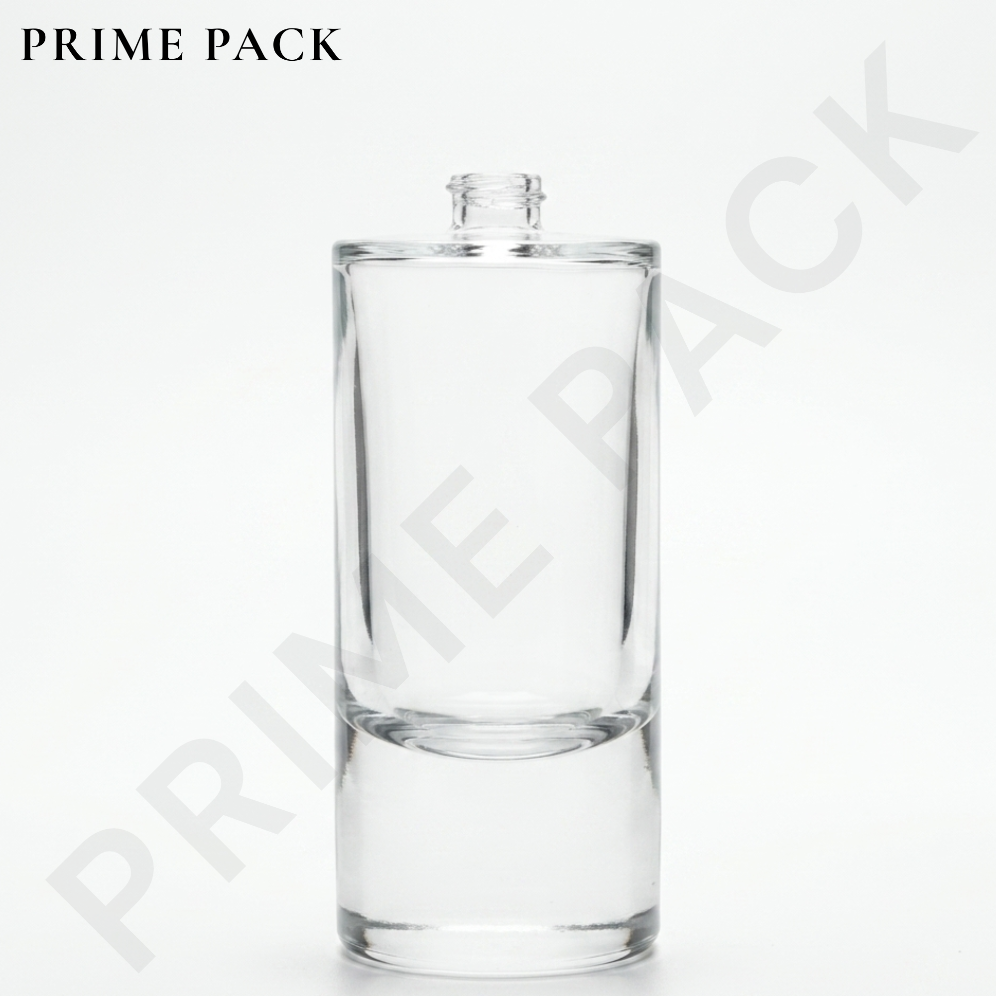 CLEAR GLASS PERFUME BOTTLE – ROUND BOTTLE