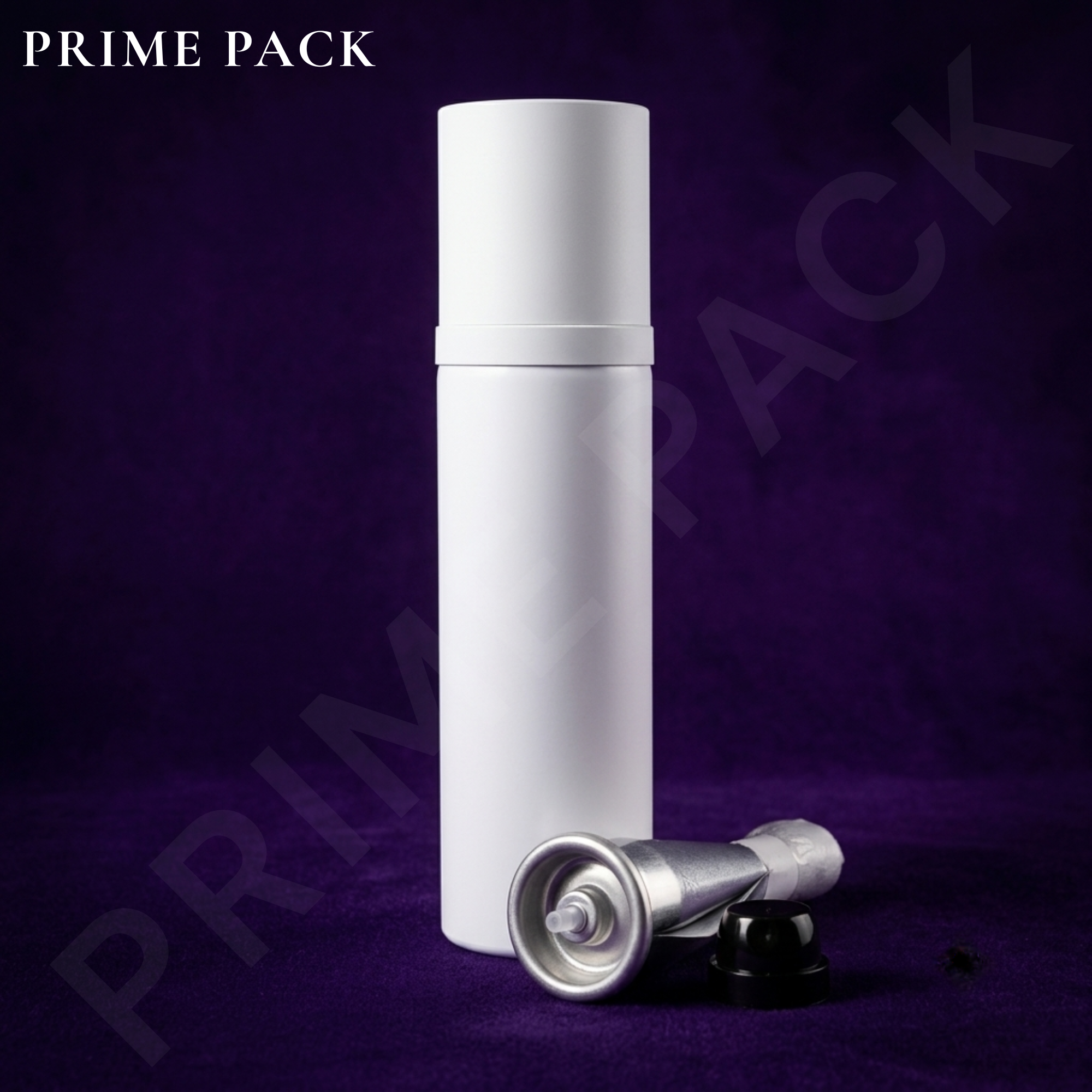 Exclusive All Over Spray Set Round Shoulder — BOV Collection | Aluminium Matte White Cap (PPAOS20-ALMW)