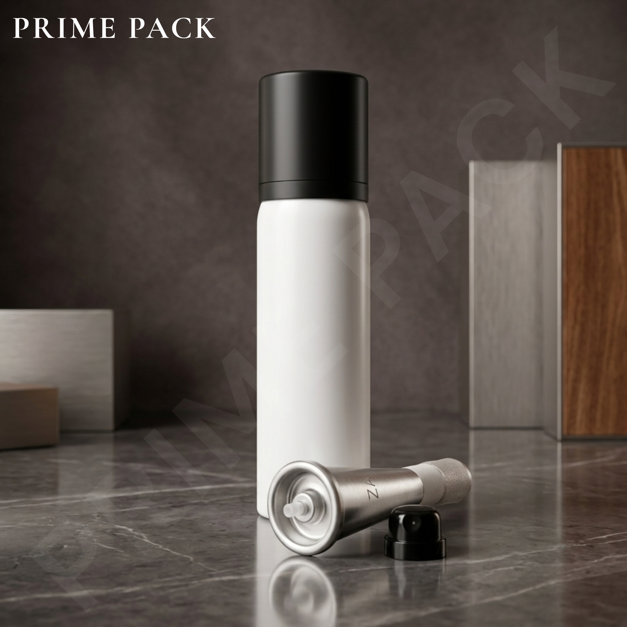 Exclusive All Over Spray Set Round Shoulder — BOV Collection | PP Matte Black Cap (PPAOS22-PPMB)
