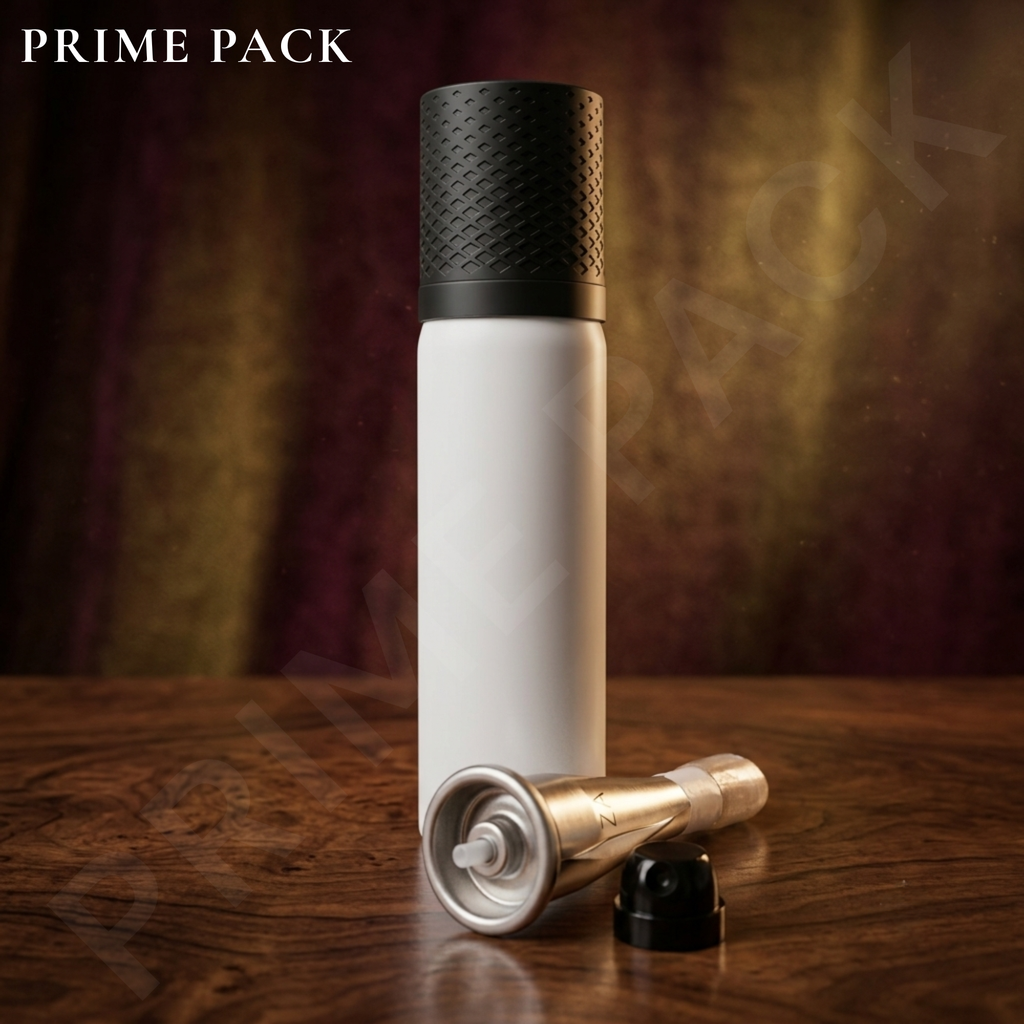 Exclusive All Over Spray Set Round Shoulder — BOV Collection | PP Matte Black Design Cap (PPAOS23-PPMBD)