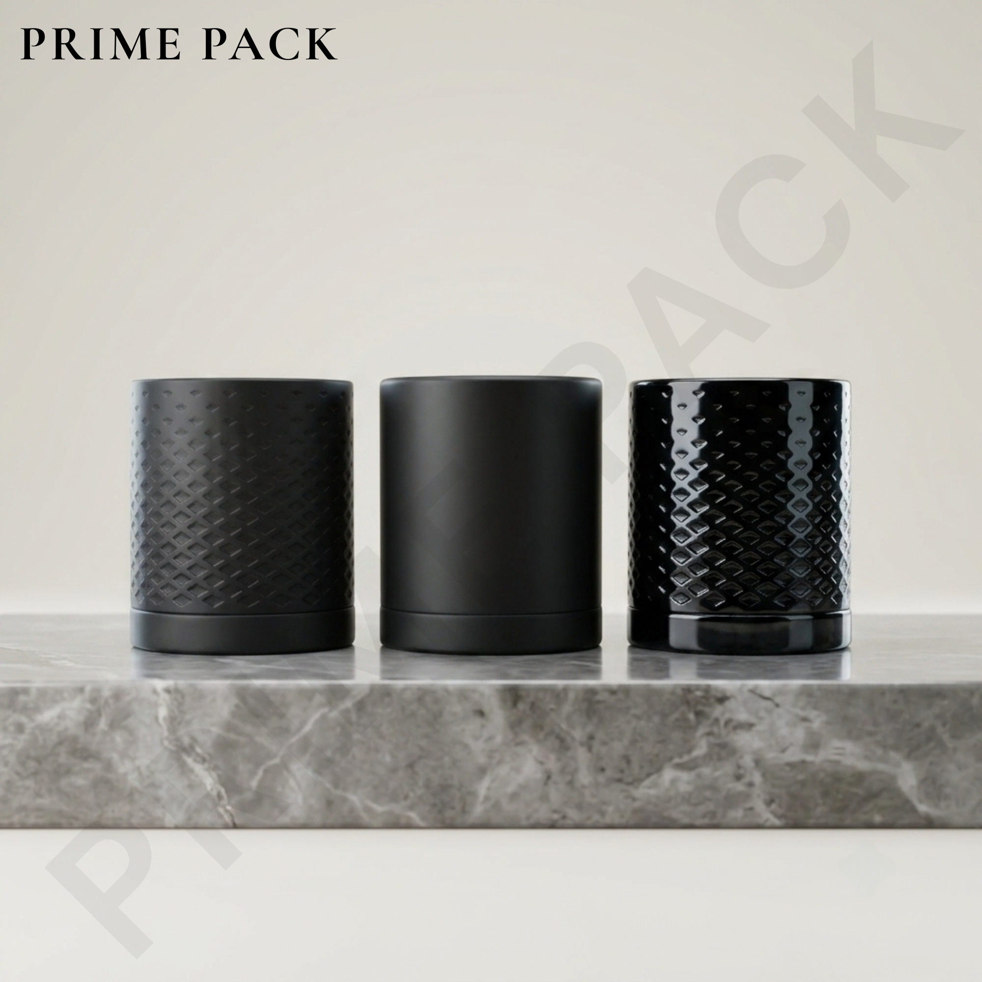 Exclusive All Over Spray Set Round Shoulder — BOV Collection | PP Glossy Black Design Cap (PPAOS24-PPGBD) - Image 5